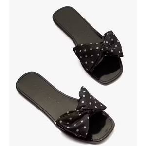 Kate Spade Black and White Polka Dot Sandals